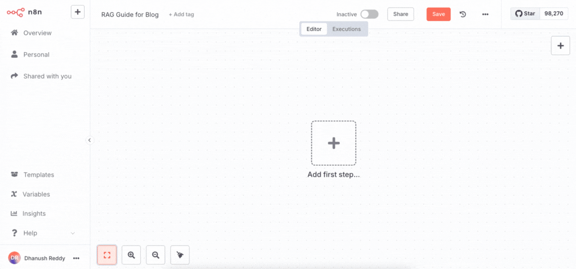 Configuring Google Drive Trigger node
